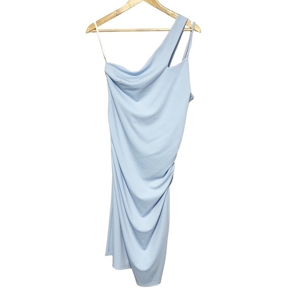 Grace Karin Pastel Blue One Shoulder Dress Size L - Picture 2 of 11